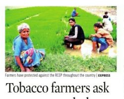 Tobacco farmers ask govt to consult them while framing rules[New Indian Express]_29102019