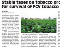 Stable taxes on tobacco products critical for survival of FCV Tobacco growers [The Statesman]_05012023