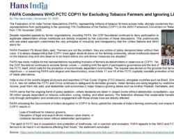 FAIFA Condemns WHO-FCTC COP11 for Excluding Tobacco Farmers and Ignoring Livelihood Concerns [The Hans India]_10112025
