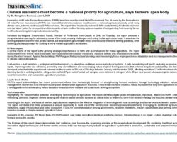 Climate resilience must become a national priority for agriculture, says farmers’ apex body [The Hindu Business Line]_05062026