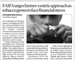 FAIFA urges farmer-centric approach as tobacco growers face financial stress [The Statesman]_11082026